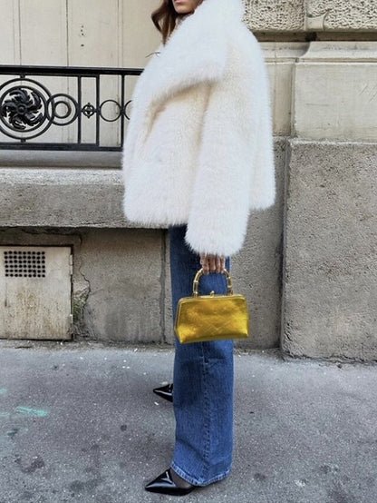 Leathers Warm Fur Furs Women's Comfortable Coat Faux