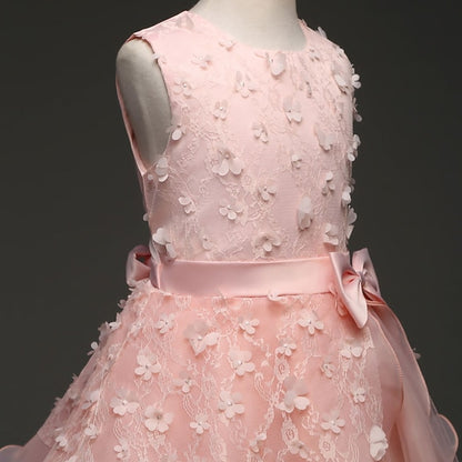 Dress Kids Flower Girls' Colored Girl Solid