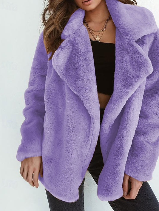 Women's Comfortable Teddy Coat Warm Furs Fur Faux