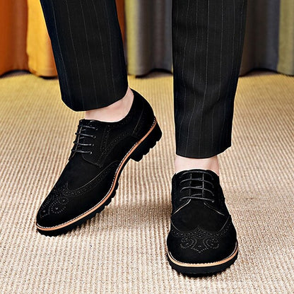 Brown Lace-Up Shoes – Derby Men's Brogue Vintage