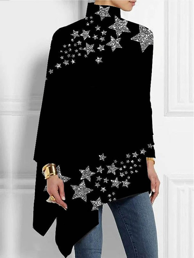 Women's T shirt Long Sleeve Plus Size Shirt Blouse Basic