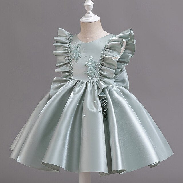 Toddler Dress Sleeveless Party Wedding Girls' Floral