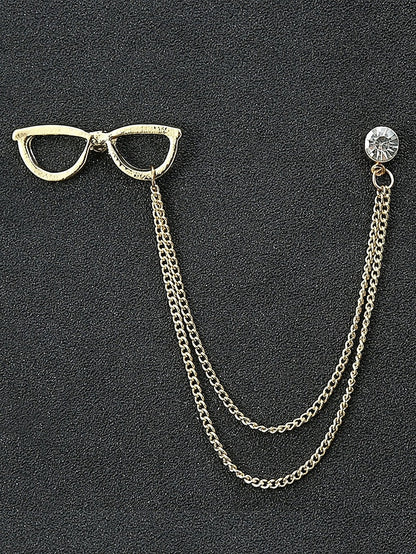 Elegant Pins Reindeer – Men's Alloy Christmas Collar