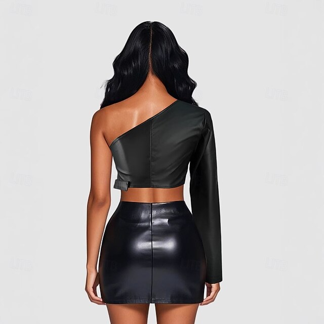 Punk & Gothic Jacket PU Leather Harness Fancy Dress