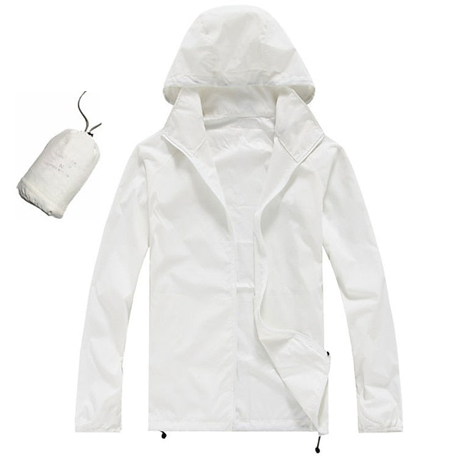 Women's Men's Waterproof Hiking Raincoat UPF 50+ UV