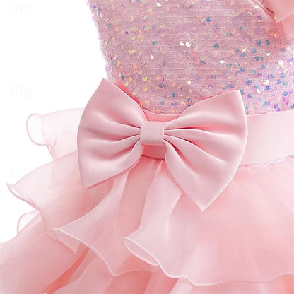 Party Kids Flower Gown Pageant Ball Wedding Dress Girls Ruffle