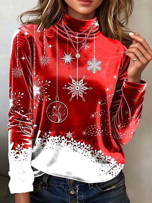 Valentine's Day Women's Tunic Tee Print Graphic Polka