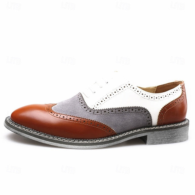 Spectator Wingtip Gatsby-Inspired Shoes Men's Oxford in