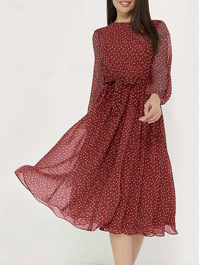 Women's Midi Dress A Line Dress Casual Daily Regular Fit