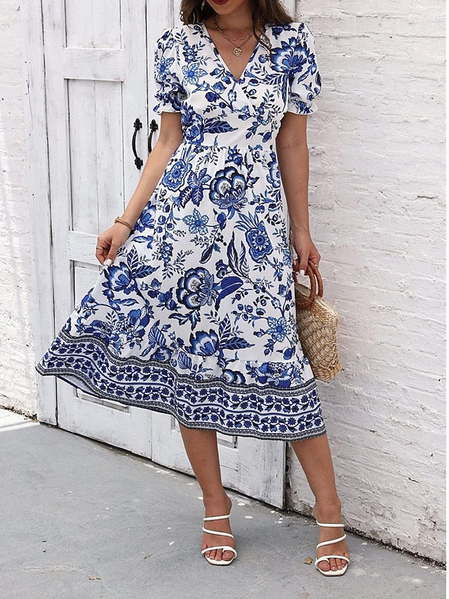 Women's Midi Dress Casual Dress Swing Dress A Line Dress