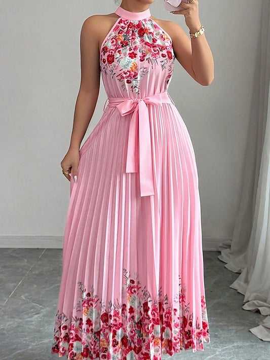 Women's Maxi Dress A Line Dress Halter Dress Vacation