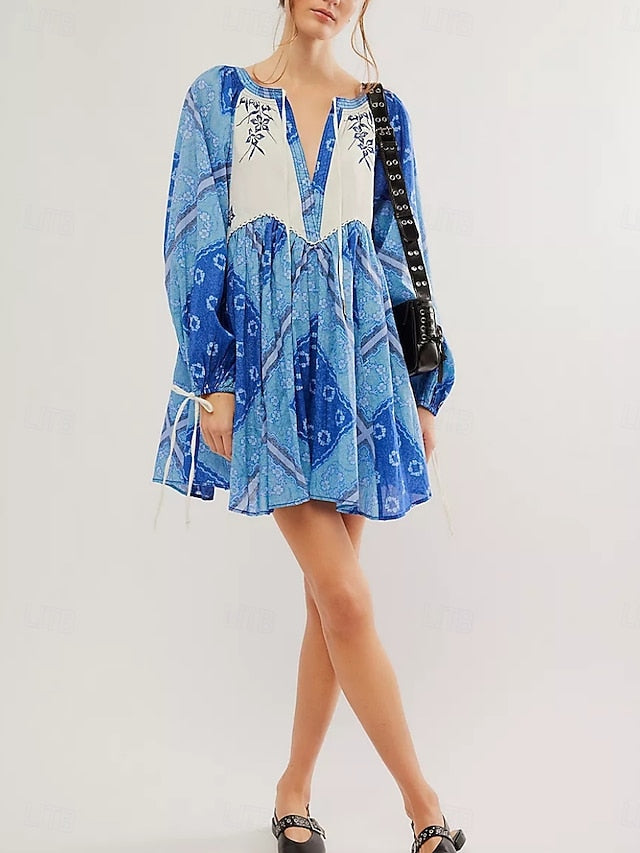 Women's Mini Dress Casual Dress Boho Dress Ethnic Casual