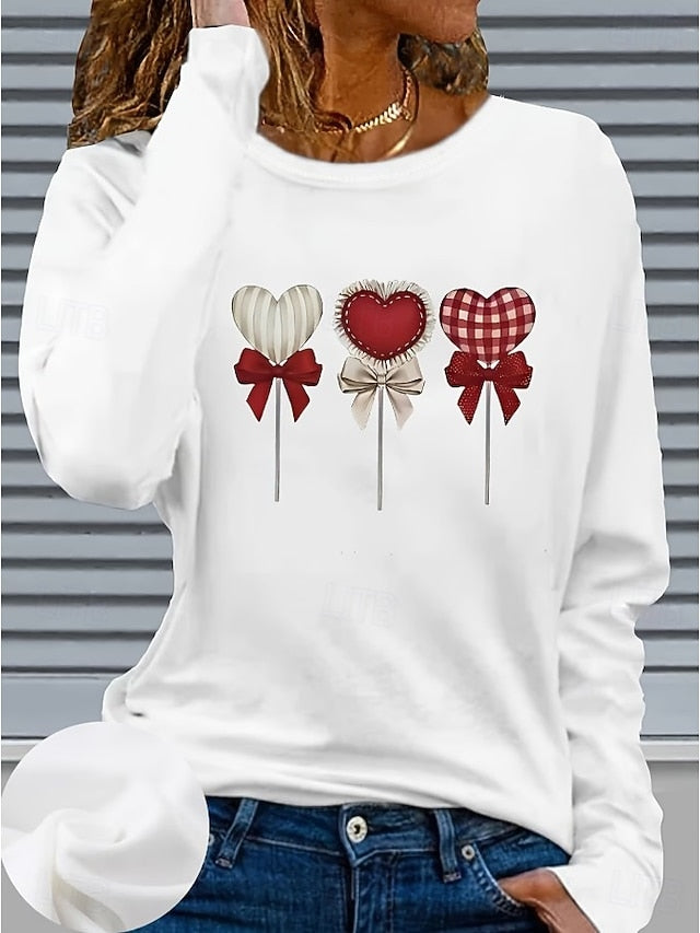 Valentine's Day Women's T Shirt Graphic Vintage