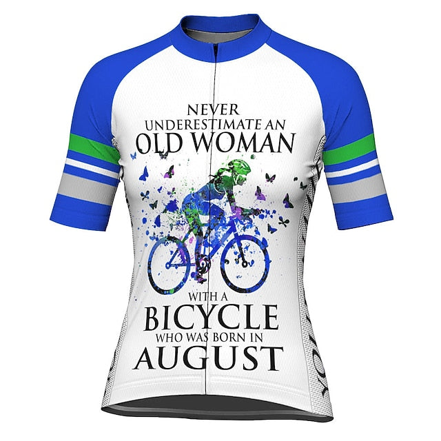 Women's Cycling Jersey Graphic Butterfly Funny Short Sleeve