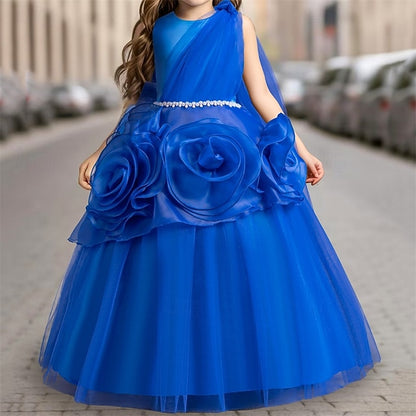 Cosplay Dress Color Party Solid Girls' Kids