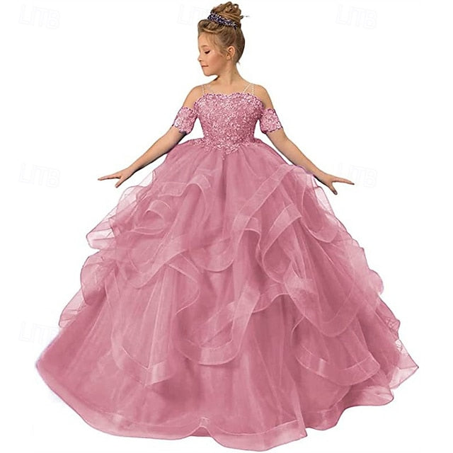 Girls' Princess Kid's Dress Girl Flower