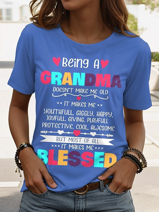 Mother's Day Women's T Shirt Graphic Letter Stylish