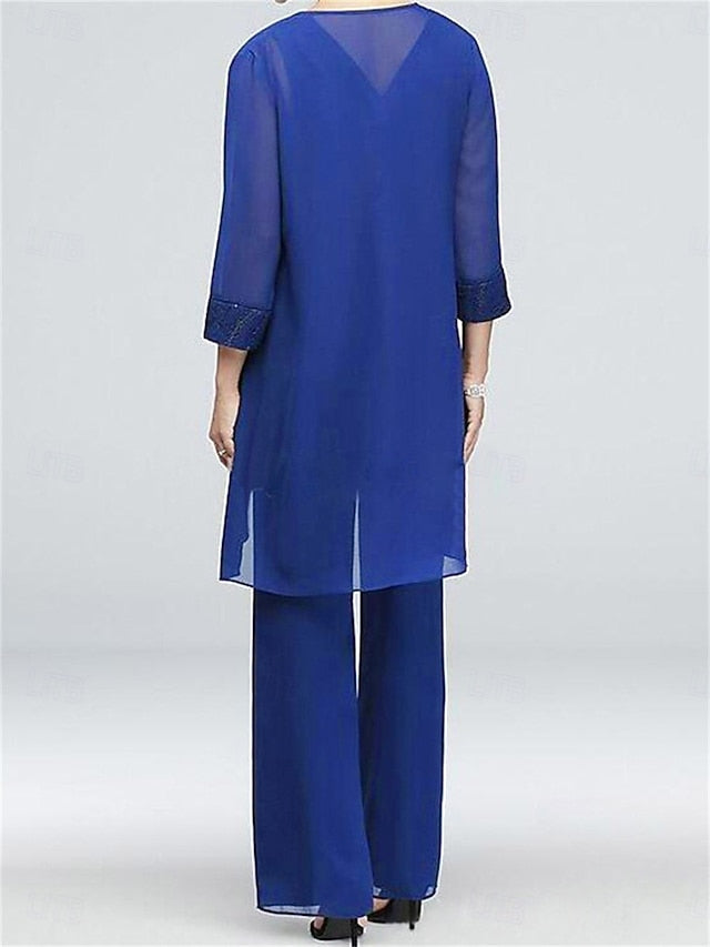 of Elegant Piece Neck Vintage Crew the Dress Bride Mother 3