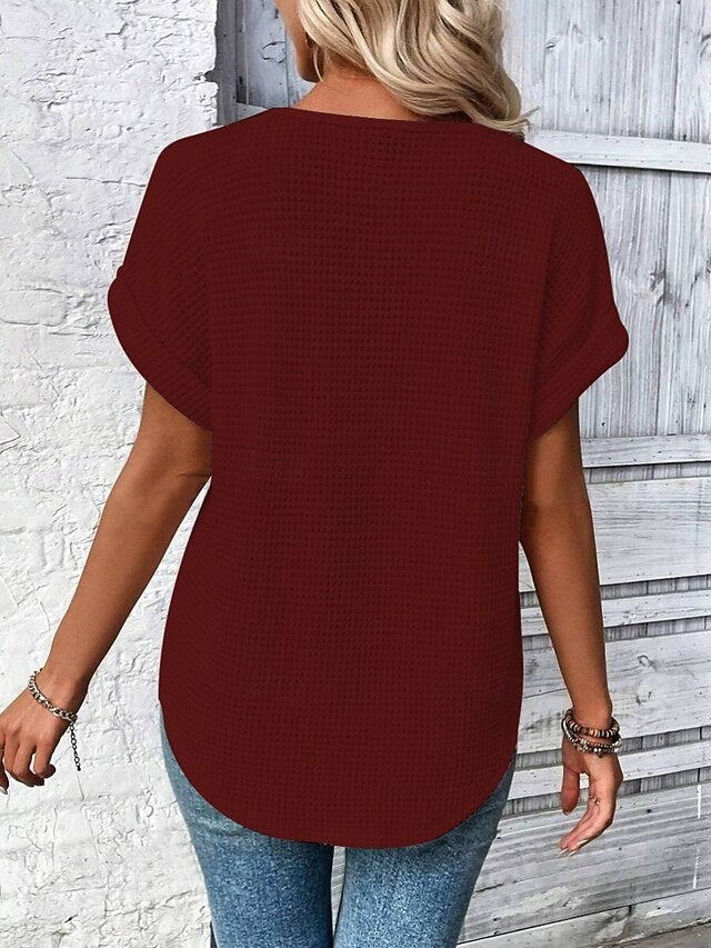 Women's Shirt Blouse Lace Tops Lace Plain Stylish Classic