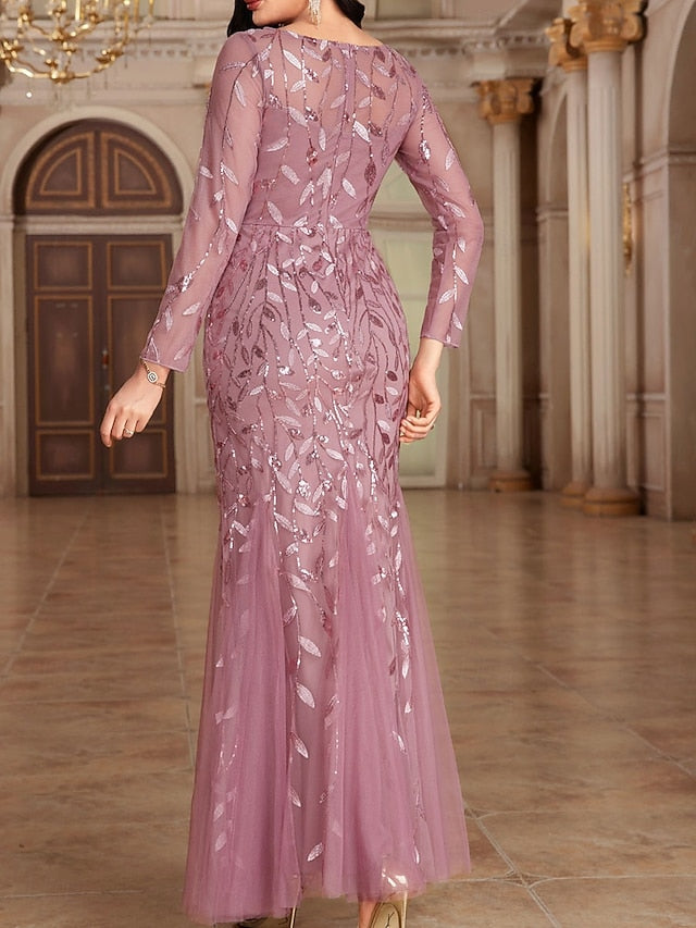 Bride of Neck Elegant Dress the Party Floor Mother Crew