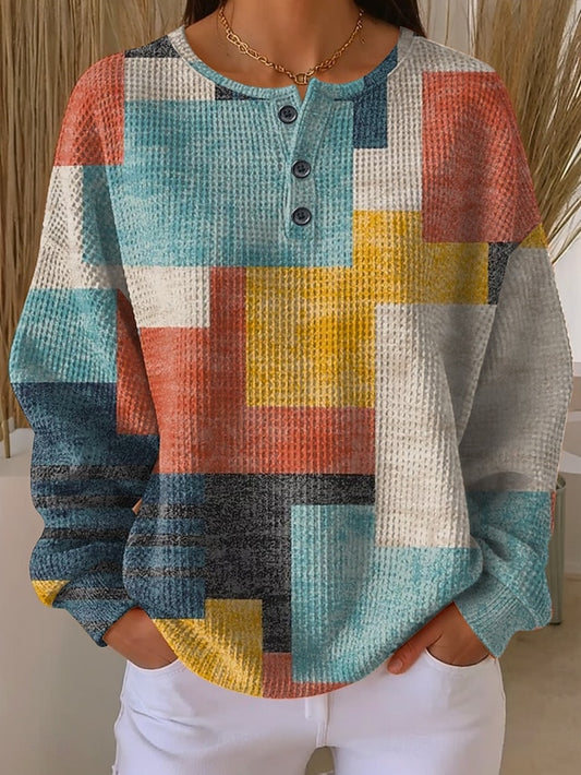 Women's Pullover Sweatshirt Graphic Geometric Fashion
