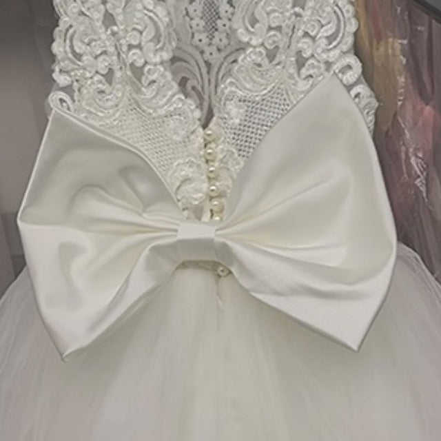 First Girls' Communion Girl Dress Flower Party