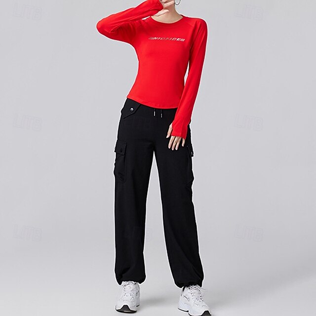 Women's Running T-Shirt Gym Shirt Sports Top Long Sleeve