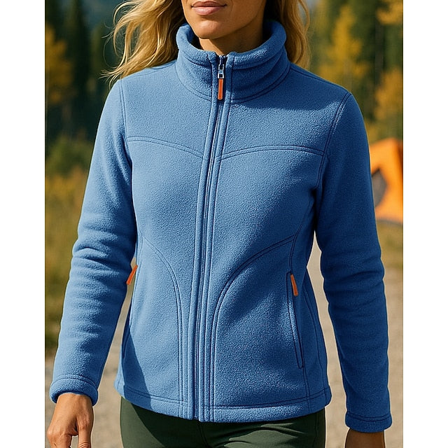 Women's Outdoor Jacket Hiking Jacket Fleece Jacket Winter
