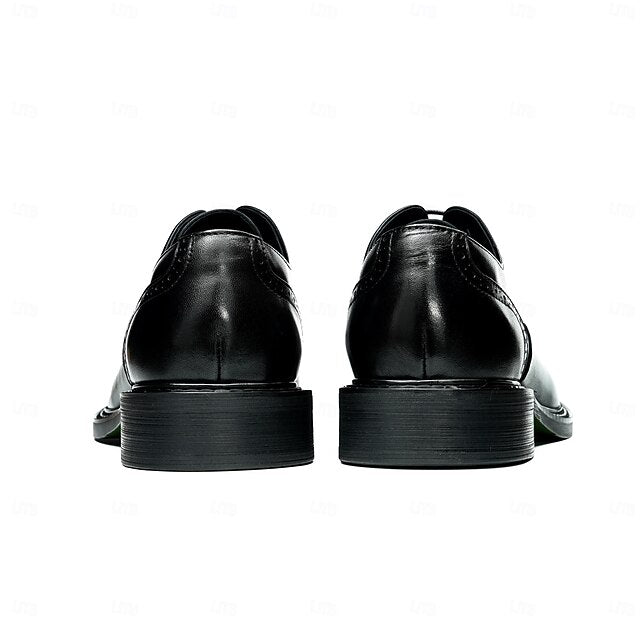 Toe Oxford Leather First Shoes- Cap Men's Genuine