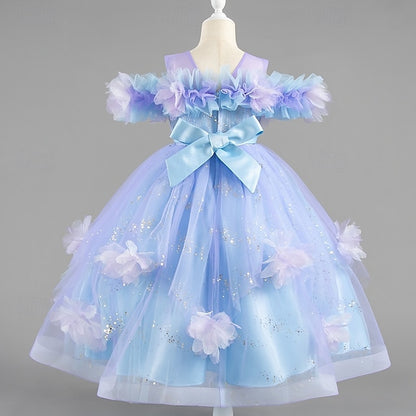 Dress Party Wedding Sleeve Kids Short Special Girls' Flower