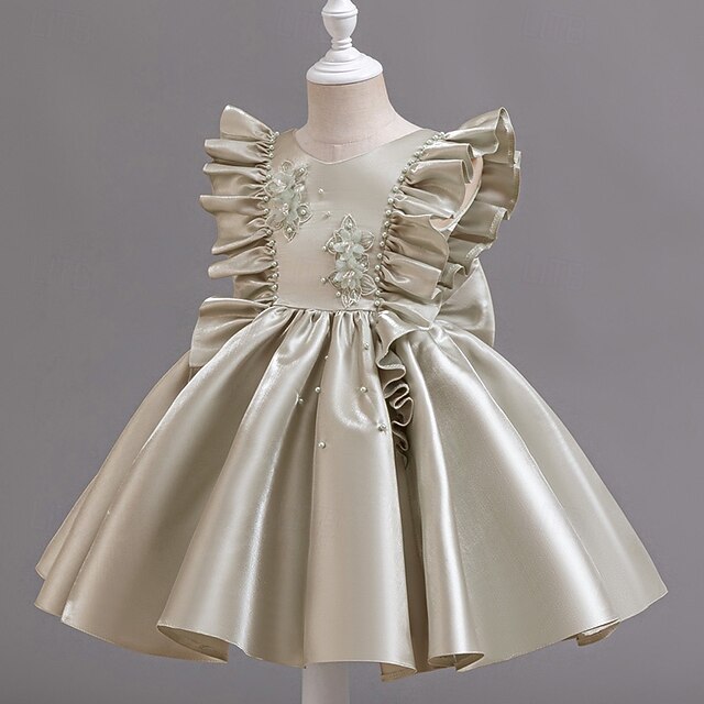 Toddler Dress Sleeveless Party Wedding Girls' Floral