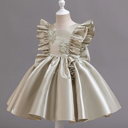 Toddler Dress Sleeveless Party Wedding Girls' Floral