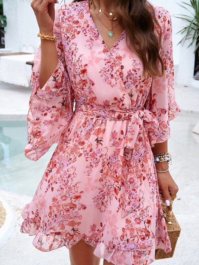 Women's Mini Dress Casual Dress Floral Dress Summer Dress