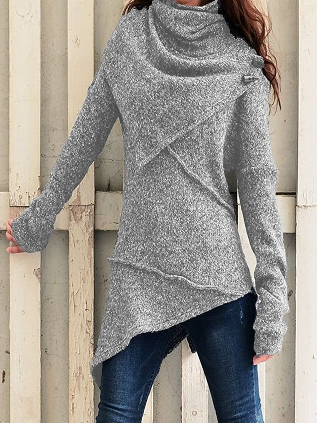 Women's Sweatshirt Pullover Fashion Solid Color Street