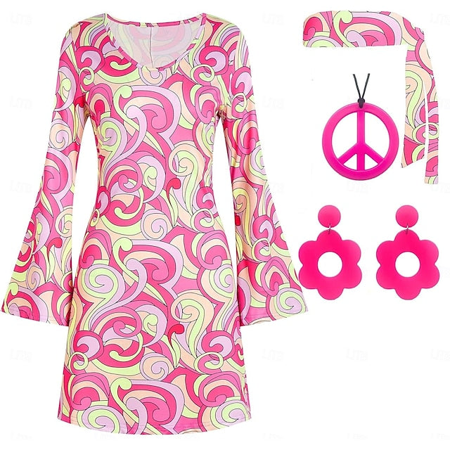 Retro Vintage 1960s 1970s Cosplay Costume Outfits Accessories