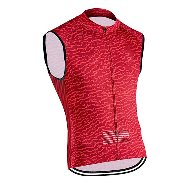 Men's Women's Cycling Vest Graphic Sleeveless Bike Top
