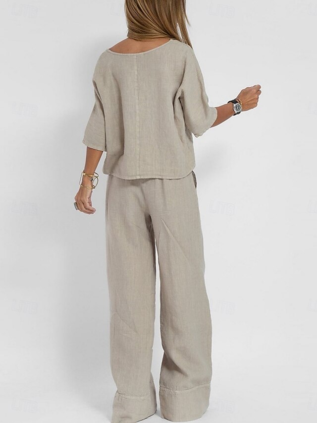 Women's Two Piece Sets Pants Sets Bolero Top Half Sleeve