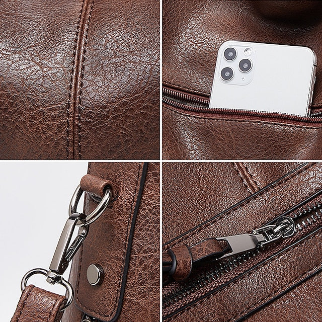 Bag PU Crossbody Women's Leather Shoulder Hobo Tote