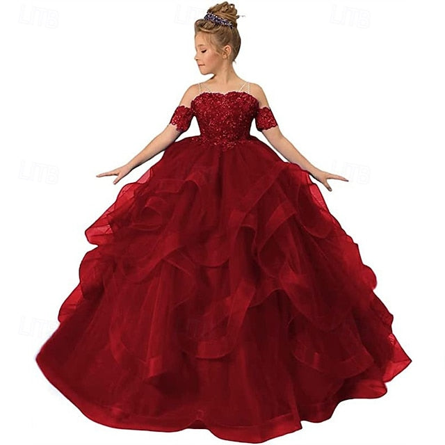 Girls' Princess Kid's Dress Girl Flower