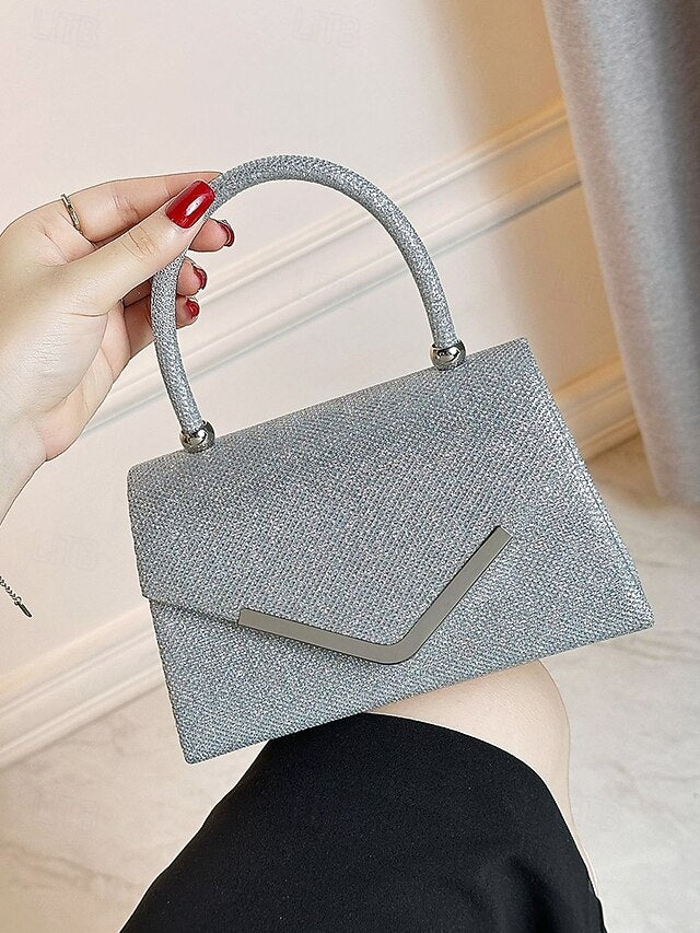 Evening Strap – Bag Women's Chain with Clutch Glitter