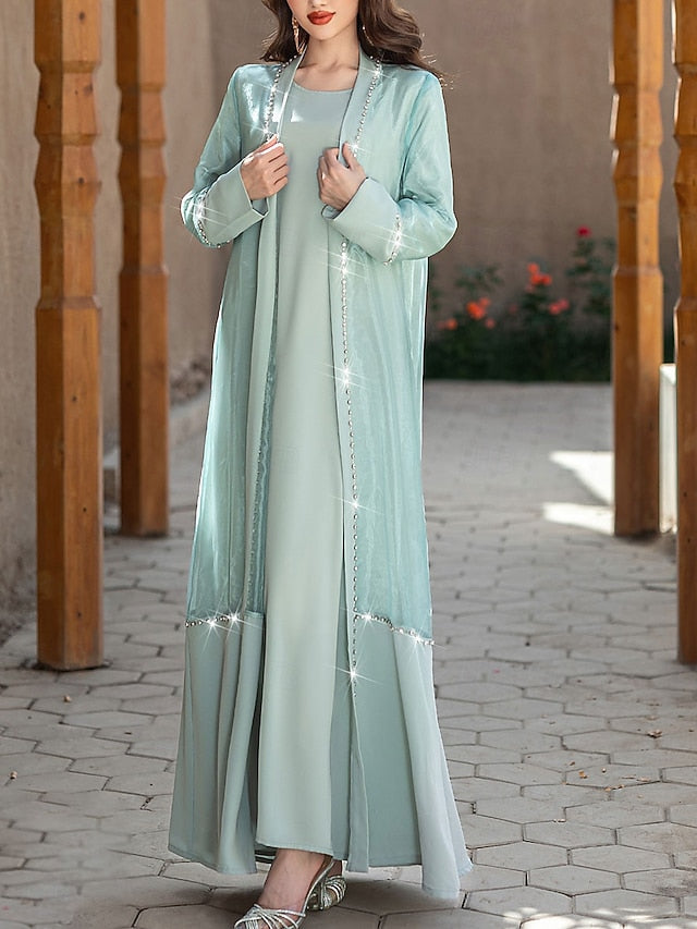 Floor the of Bride Vintage A-Line Crew Mother Dress Neck Elegant