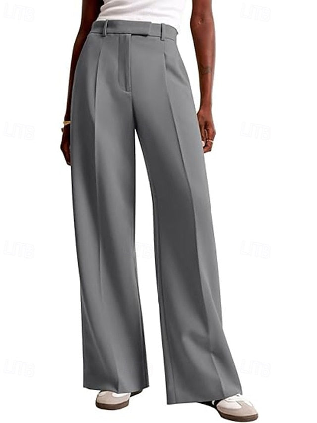 Women's Wide Leg Dress Pants Fashion Work Full Length
