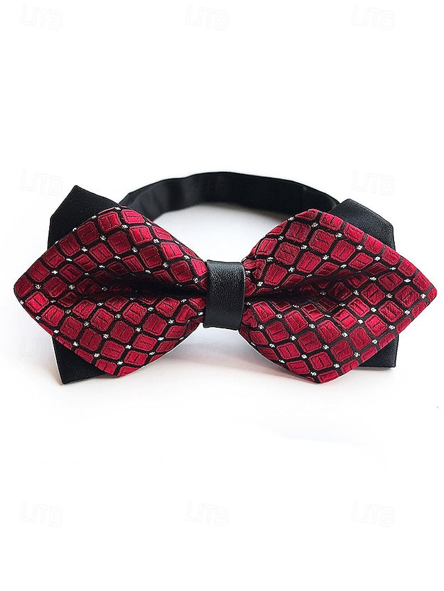 with Men's Tie Christmas Pattern Bow Geometric