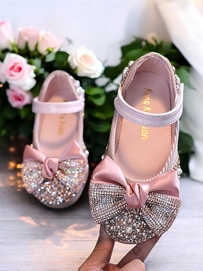 Jane Shoes Sparkly Girls' Bow – Rhinestone Mary Glitter