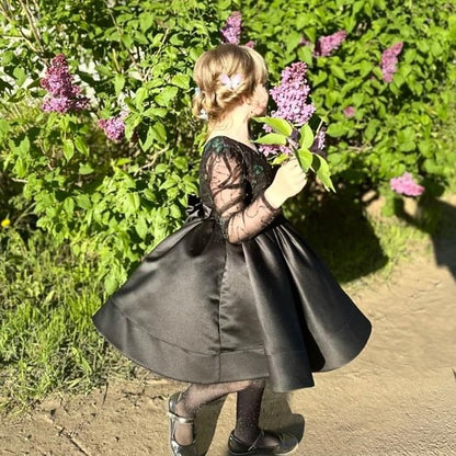 First Communion Girl Girls' Dress Kids Party Flower