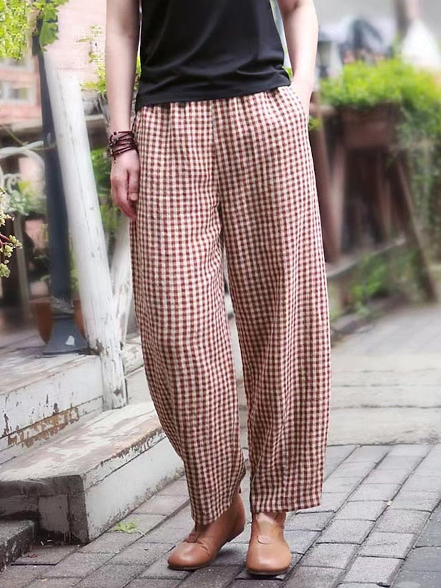 Women's Wide Leg Pants Trousers Vacation Streetwear Simple