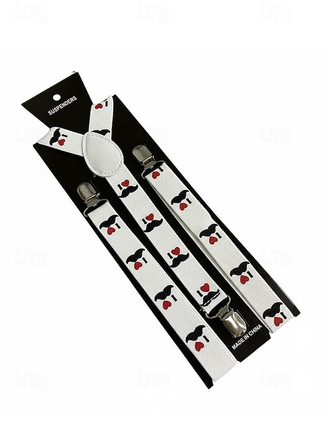 with Men's Christmas Suspenders Snowman