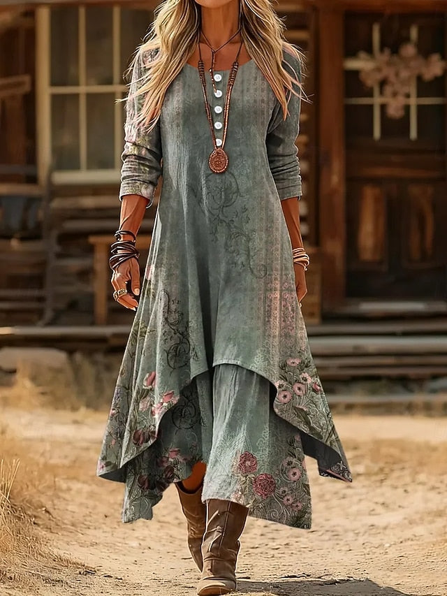 Women's Midi Dress Shift Dress Casual Daily Holiday Regular