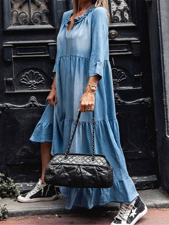 Women's Work Dress Casual Dress Elegant Office Daily Long