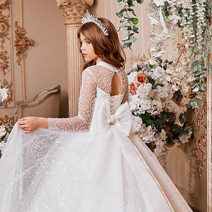 Flower Dress Girl Girls' Long Solid Color Kids Party